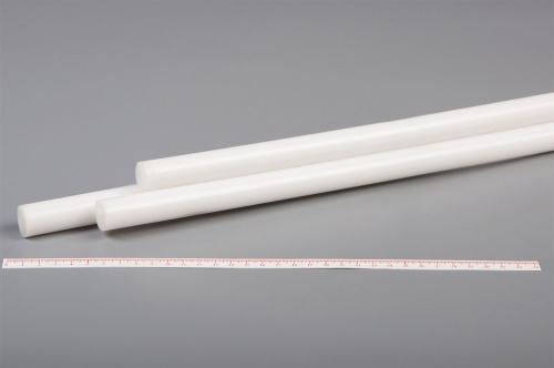 Полиацеталь стержень Ф 20 мм ПОМ-С (1000 мм, 0,5 кг) белый