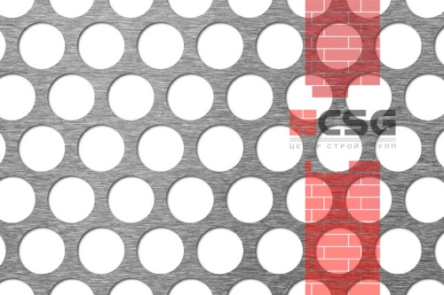 Лист перфорированный 1х1000х2000, марка 08пс,  Rv 20-25