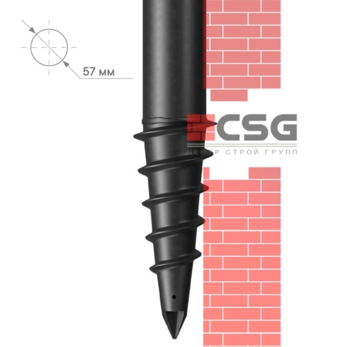 Свая винтовая СВЛНШ-57/шуруп/4500 по выгодным ценам в Ярославле.